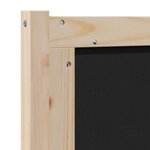 vidaXL Tête de lit capitonnée avec tête de lit Marron 75 cm Pin massif