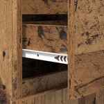 vidaXL Buffet Bois Ancien 40 x 35 x 70 cm Bois d'ingénierie et fer