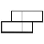 vidaXL Étagère Murale Chêne noir 76 x 15 x 53 cm Bois d'ingénierie