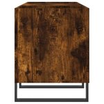 vidaXL Armoire à disques chêne fumé 121x38x48 cm bois d'ingénierie