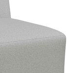 vidaXL Canapé modulaire sans accoudoirs Gris nuage 55 cm Tissu