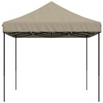 vidaXL Tente de réception pliable escamotable taupe 410x279x315 cm