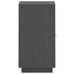 vidaXL Buffet Gris 34x40x75 cm Bois massif de pin