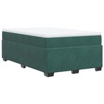 vidaXL Sommier à lattes de lit avec matelas vert foncé 120x190 cm