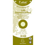 Paquet de 100 Fiches Intercalaire 105x240 Recyclées 2 trous Vert x 12 EXACOMPTA