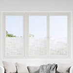 vidaXL Films pour fenêtre 4 Pièces dépoli motif d'étoiles PVC