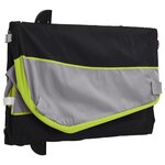 vidaXL Remorque de vélo noir et vert 30 kg fer