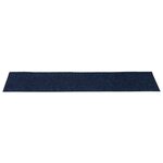 vidaXL Tapis d'escalier autocollants 30 pièces 76 x 20 cm Bleu marine Rectangulaire