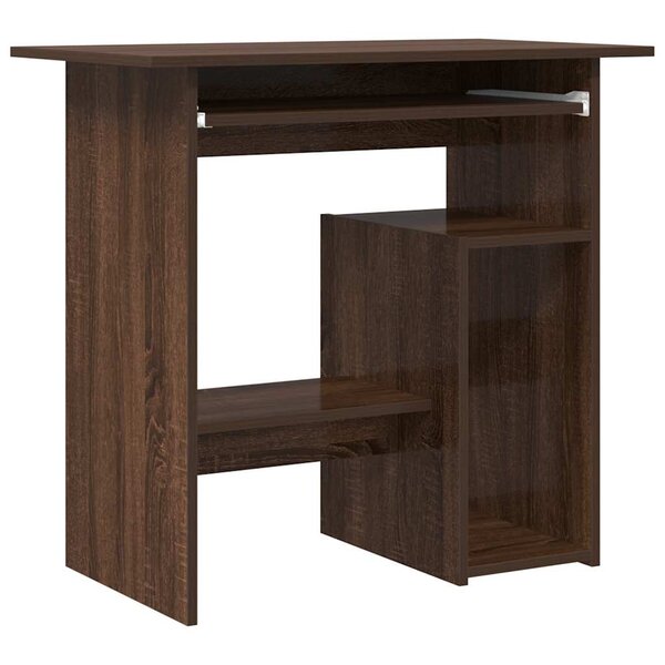 vidaXL Bureau Chêne marron 80x45x74 cm Bois d'ingénierie