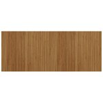 vidaXL Tapis rectangulaire marron 80x200 cm bambou