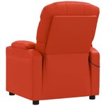 vidaXL Fauteuil de massage Rouge Similicuir