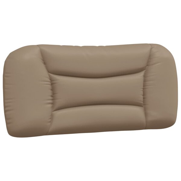 vidaXL Coussin de tête de lit cappuccino 90 cm similicuir
