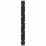 vidaXL Pieds de table basse en U  2 pièces  noir  60 x (42-43) cm  acier