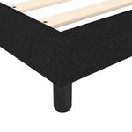 vidaXL Sommier à lattes de lit avec matelas Noir 120x200 cm Tissu