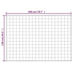 vidaXL Couverture lestée Gris 138x200 cm 6 kg Tissu