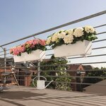 LECHUZA Jardinière Balconera Color 80 ALL-IN-ONE blanc 15680