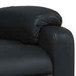 vidaXL Fauteuil de massage inclinable Noir Similicuir