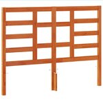 vidaXL Tête de lit cire marron 135 cm bois massif de pin