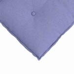 vidaXL Coussin de Dos Bleu denim 50 x 19 x 45 cm tissu