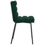 vidaXL Chaises à manger lot de 6 vert foncé velours
