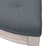 vidaXL Banc Gris foncé 110 5x45x49 cm Velours