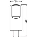 Osram amppoule led capsule claire 2 6w=30 gy6.35 chaud