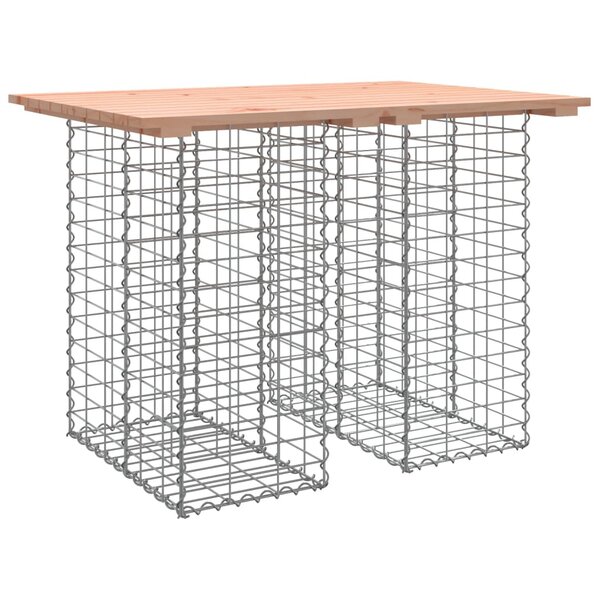 vidaXL Table de jardin Gabion Design 100x70x72 cm Bois massif Douglas