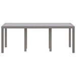 vidaXL Table de Jardin Gris clair 200 x 100 x 73 cm polyrotin
