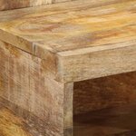 vidaXL Table de chevet 50x27x50 cm bois massif de manguier brut