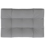 vidaXL Coussin de palette 120x80x12 cm gris tissu
