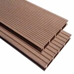 vidaXL Planche de terrasse 6 Pièces Marron WPC
