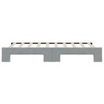 vidaXL Lit de jour avec lit gigogne gris clair 100x190 cm tissu