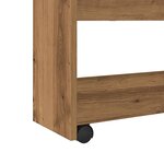 vidaXL Chariot de rangement étroit 4 niveaux chêne artisanal