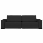 vidaXL Canapé-Lit Noir 245 x 78 x 77 cm tissu