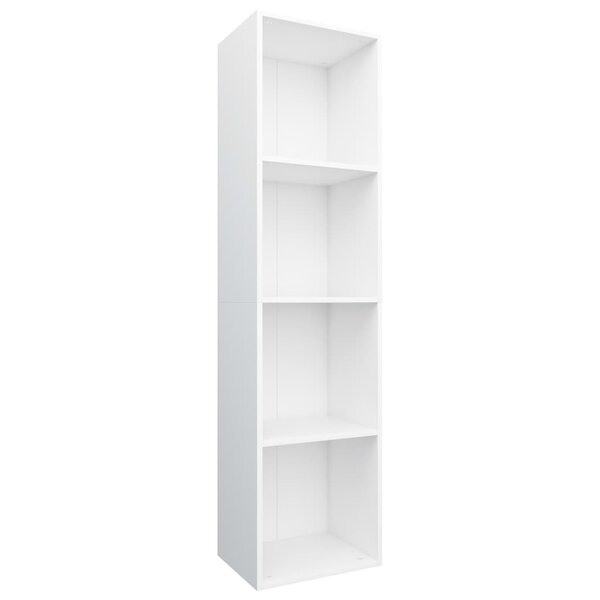 vidaXL Bibliothèque/Meuble TV Blanc 36x30x143 cm Bois d'ingénierie