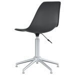 vidaXL Chaise pivotante de salle à manger Gris clair PP