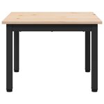 vidaXL Table basse Naturel 50 x 50 x 36 cm Bois de pin massif