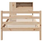 vidaXL Lit bibliothèque sans matelas 75x190 cm bois de pin massif