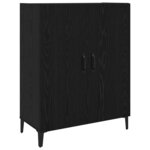 vidaXL Haut Armoire 2 Pièces Chêne noir 69 5 x 34 x 180 cm