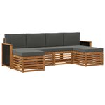 vidaXL Ensemble de canapés d'extérieur 5 pc
