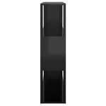vidaXL Bibliothèque/Séparateur de pièce Noir brillant 100x24x94 cm