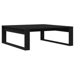 Table basse vidaXL en chêne noir 100x100x35 cm en bois d'ingénierie