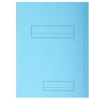 Paquet de 50 chemises 2 rabats JURA en carte 240 grammes coloris bleu clair EXACOMPTA