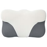 vidaXL Coussin pour le cou Blanc 57 x 36 x 13 cm Polyester