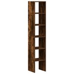 vidaXL Bibliothèques 2 Pièces empilable chêne fumé bois d'ingénierie