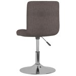 vidaXL Chaise pivotante de salle à manger Taupe Tissu