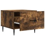 vidaXL Table basse Chêne fumé 49 x 50 x 40 cm Bois d'ingénierie