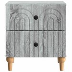 vidaXL Cabinet de chevet 2 Pièces Sonoma gris 43 x 34 5 x 48 cm