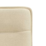 vidaXL Chaises à manger lot de 6 crème tissu