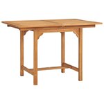 vidaXL Ensemble à manger de jardin 5 Pièces Bois de teck massif